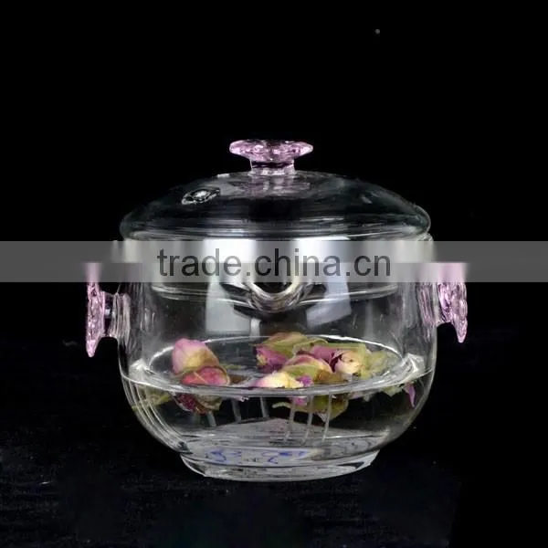 Perfect Design Double Wall Lid Tea Infuser Water Drinking Glass Tumbler - 10oz 300ml