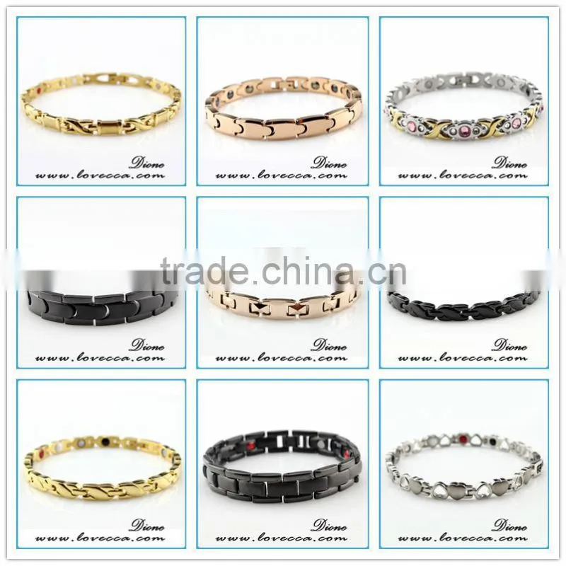 factory wholesale stainless steel mens health bio magnetic energy bracelet