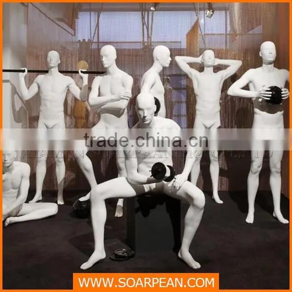Fiberglass sporting full body male mannequin