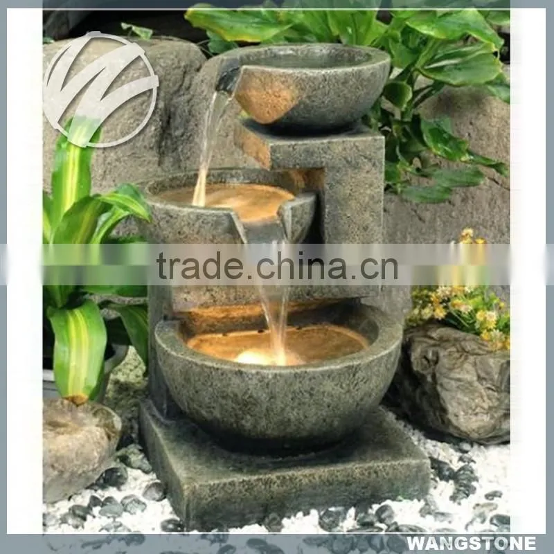 Decorative water fountain abstract modern sculpture