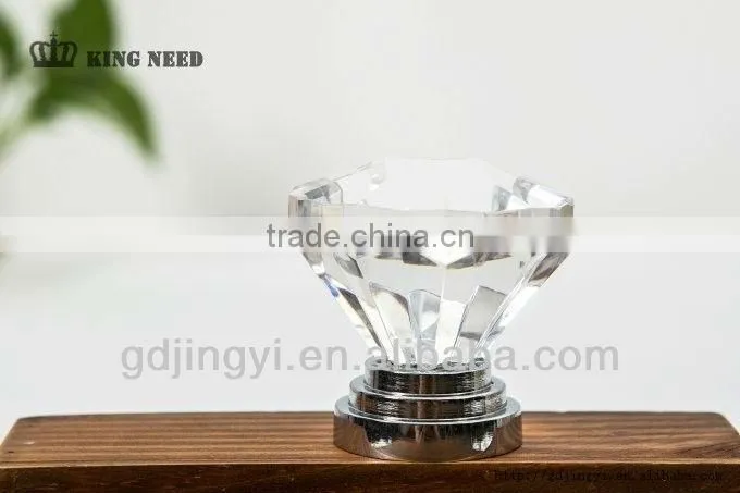 new style acrylic transparency diamond shape drawer handle