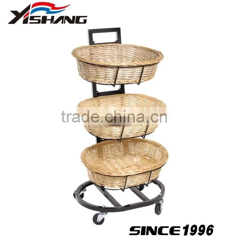 Supermarket branding cardboard dried fruit display stand