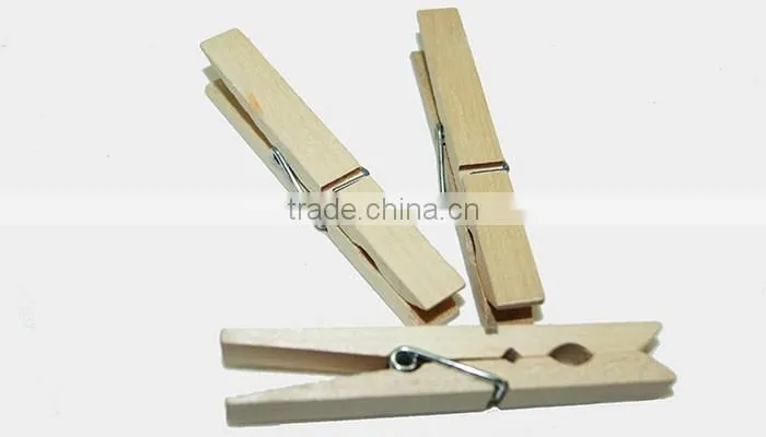 high quality natural birch multifunctional spring strong wooden clothes peg