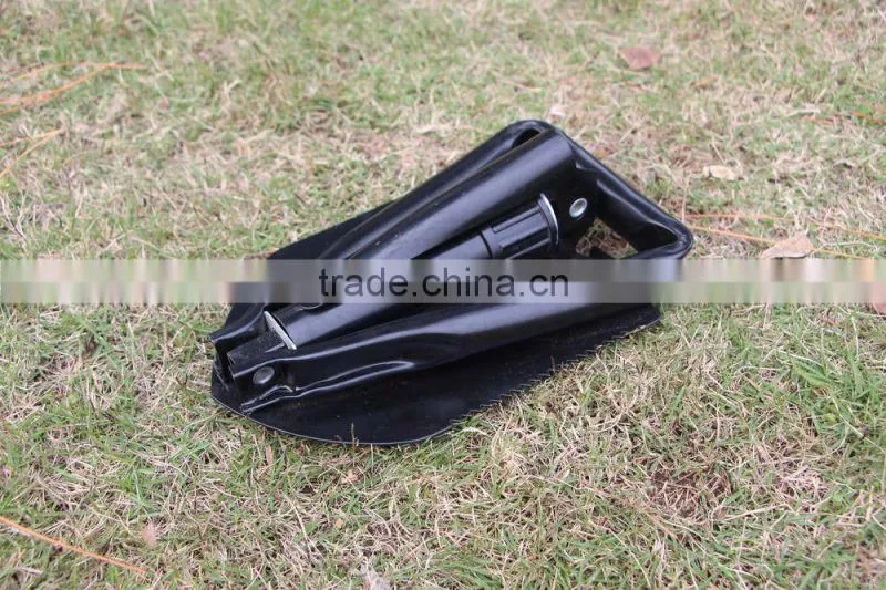 mini multi-functional survival foldable hunting camping military shovel with pickexe
