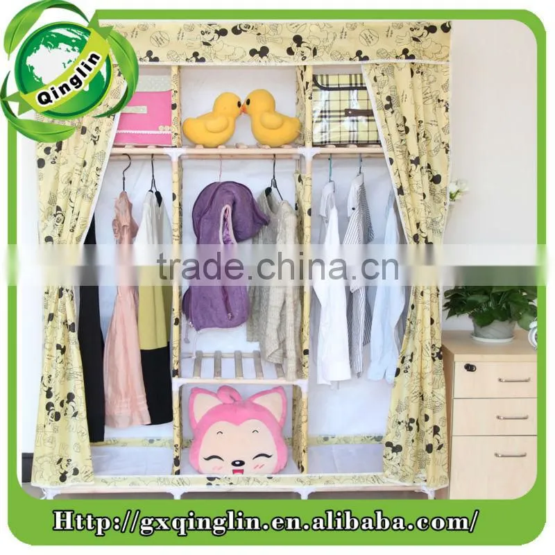 high quality fashion modren portable fabric wardrobe