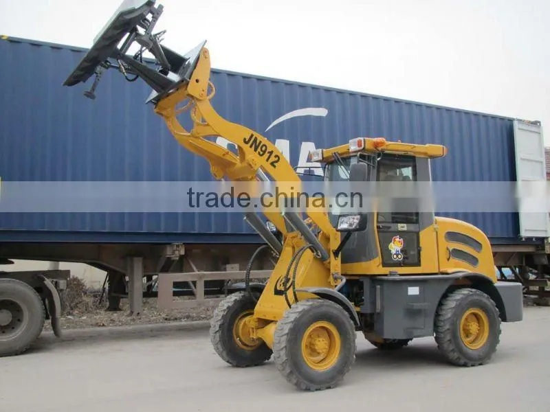mini loader with lawn mower