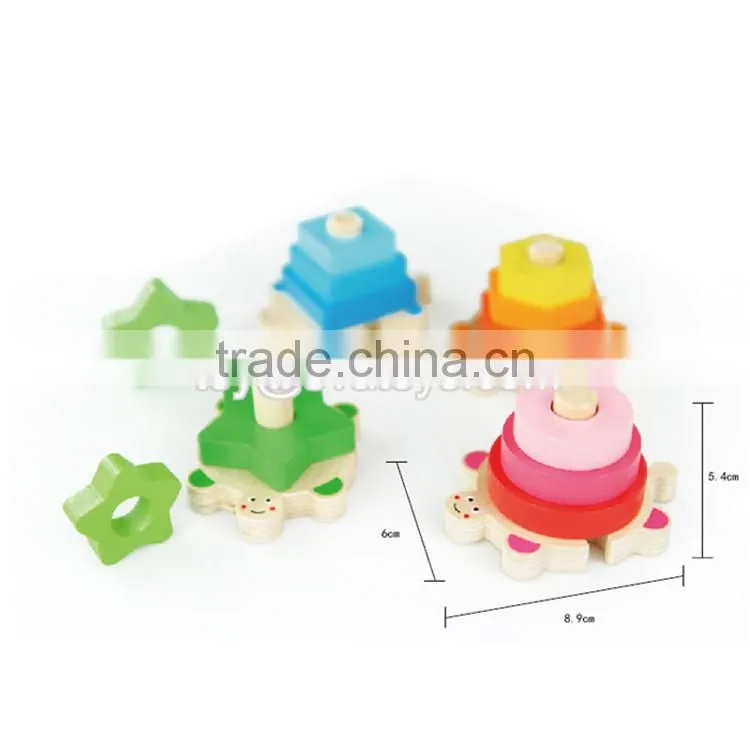 wholesale cheap kids educational geometry wooden pattern blocks W13E064