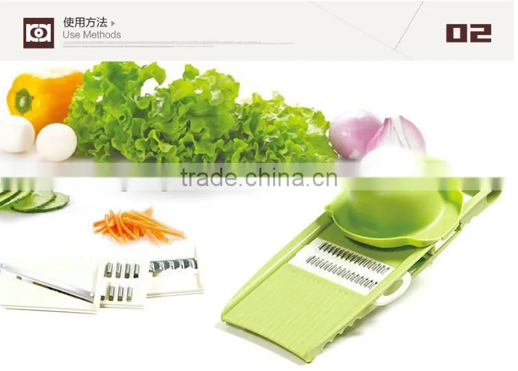 Professional Vegetables Mandoline Julienne Cutter Slicer Grater Garlic