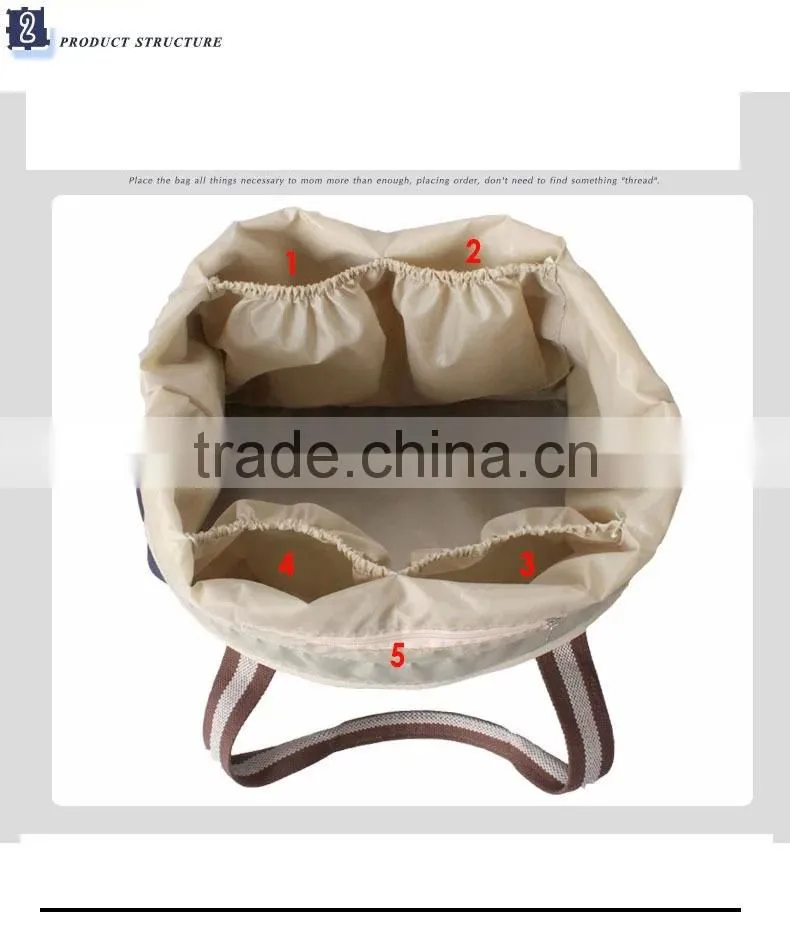 2015 hot sales mummy bag diaper bag