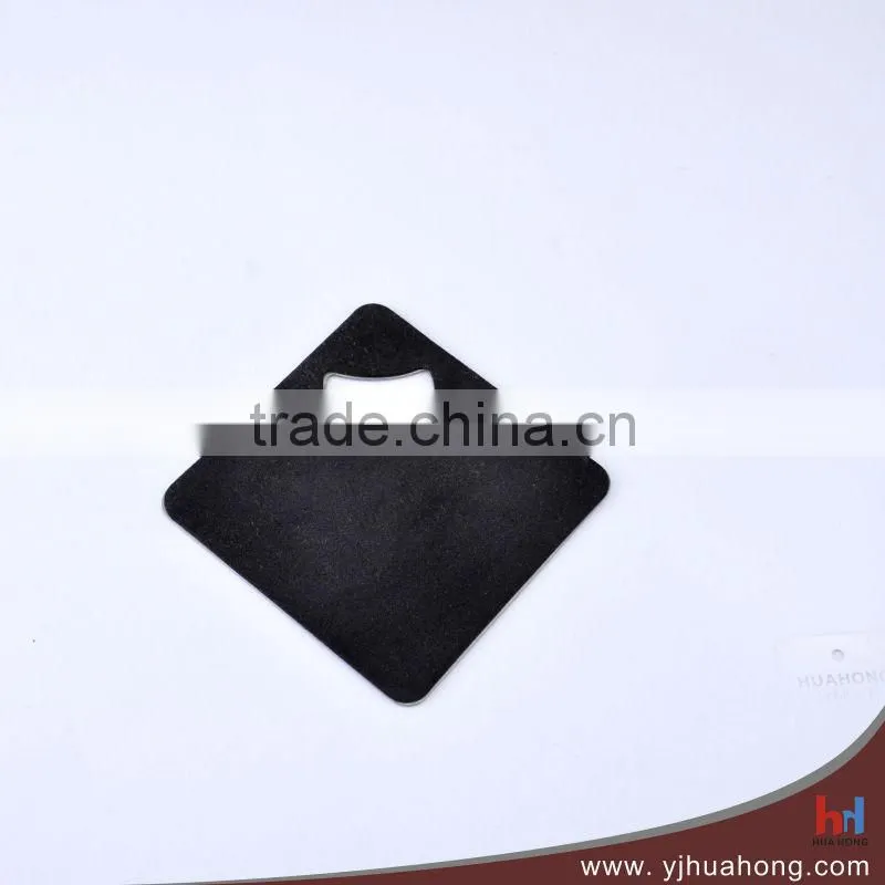 Square stainless steel bottle opener HBO-36