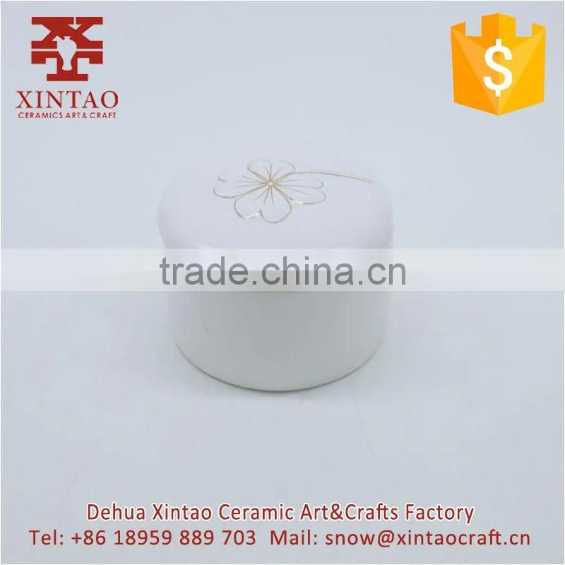 Dehua Ancient Chinese Style Hand-painted Ceramic Jewelry Boxes