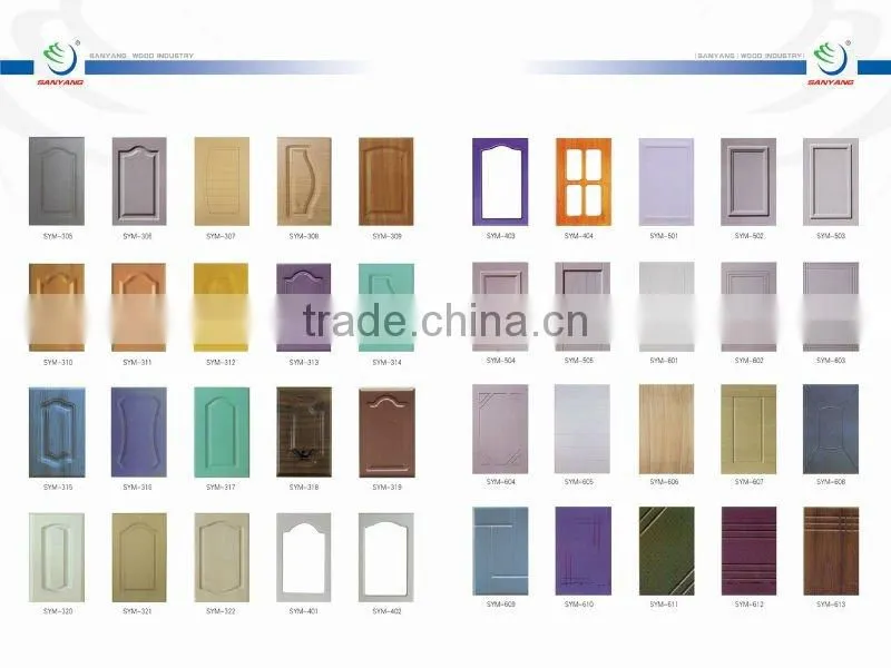 18mm PVC kitchen cabinet door