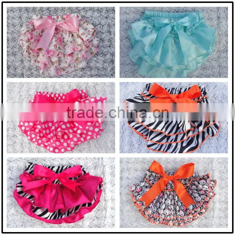 Adorable baby diaper, satin baby bloomers, wholesale baby ruffle bloomers