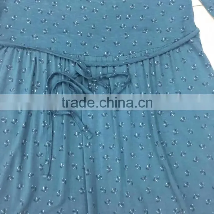 Women cheap long sleeve dot print dress stock apparel