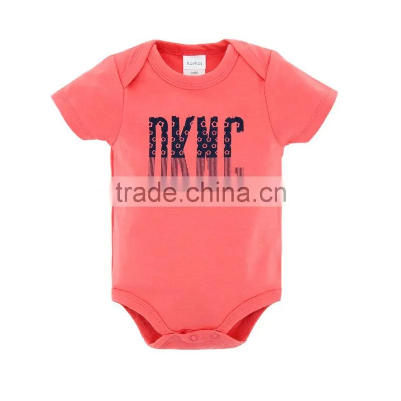 Best Selling Baby Clothes Summer 100%Cotton Short Sleeves with Prints Newborn Infant Baby Bodysuits