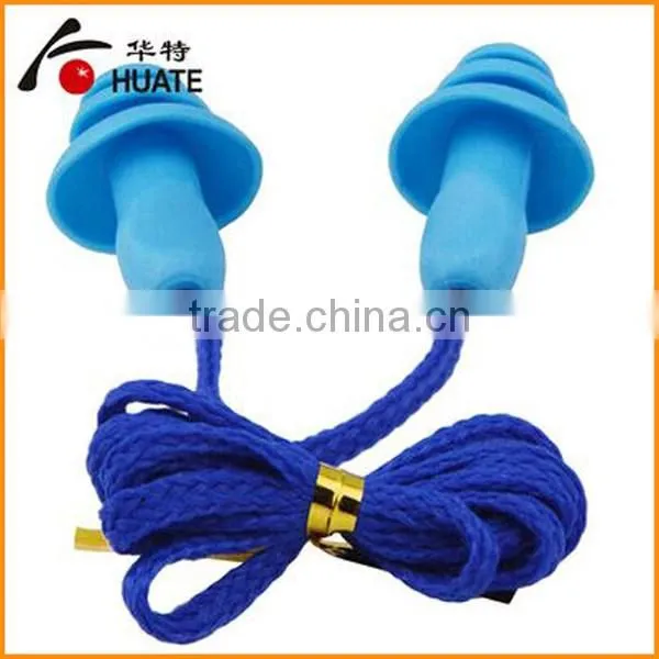 Christmas tree shape silicone earplugs with string