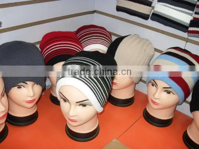 custom knitted pom beanie hat winter beanie hat