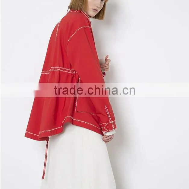 High Quality Latest Design Custom Design Red Jacket Women