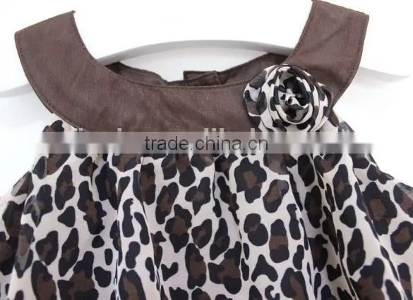 Baby Girl Summer chiffon Leopard/Zebra Sleeveless party Birthday Gift Dress SV002245
