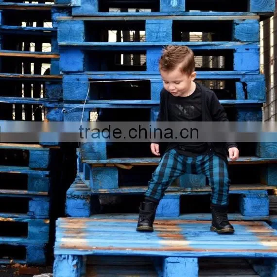 fashion kid clothes new style pants tartan pattern casual harem pants baby boy clothes