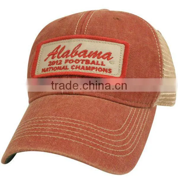 Mesh 6 Panel Applique Baseball Make Custom Fitted Hat