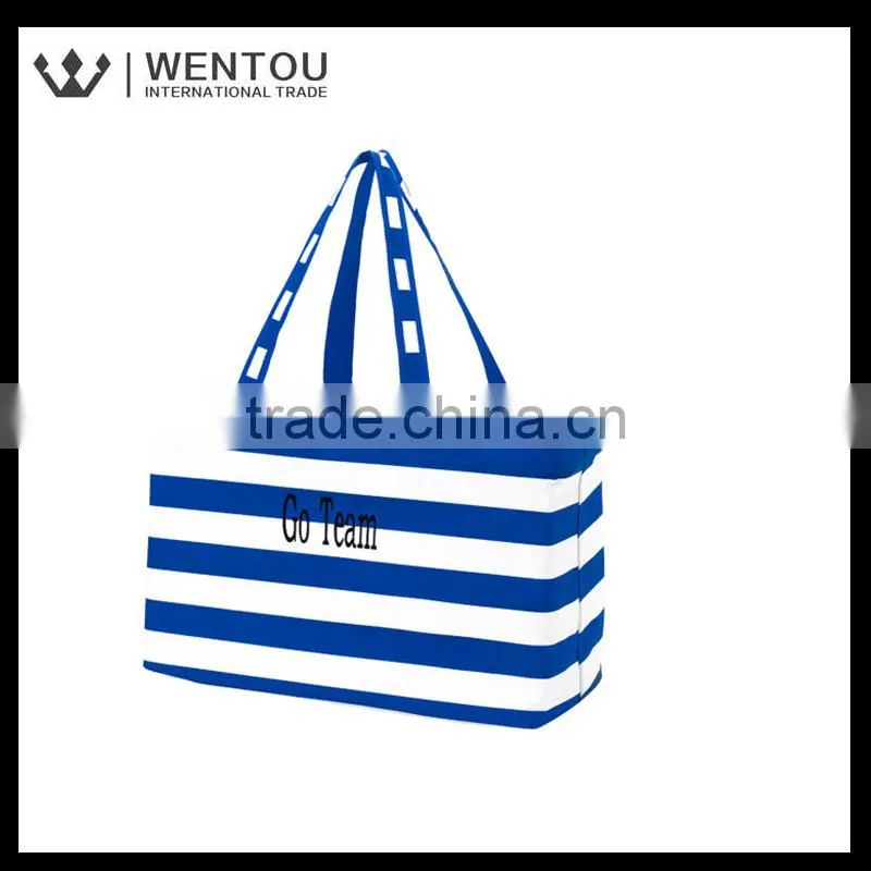 Hot sale women stripe Tote Bag