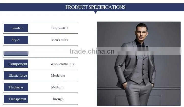 Bespoke Suit Dress Sample Formal Tailor Made Slim Fit Suits For Men Italian