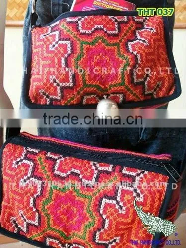 Thai Embroidered HMONG Hill Tribe Tote Hand Bag Shoulder Bag Cross Body Bag