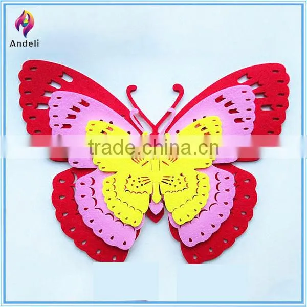 eco-friendly felt butterfly die cut felt shapes