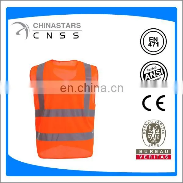 EN471 high visibility reflective occulux safety vest
