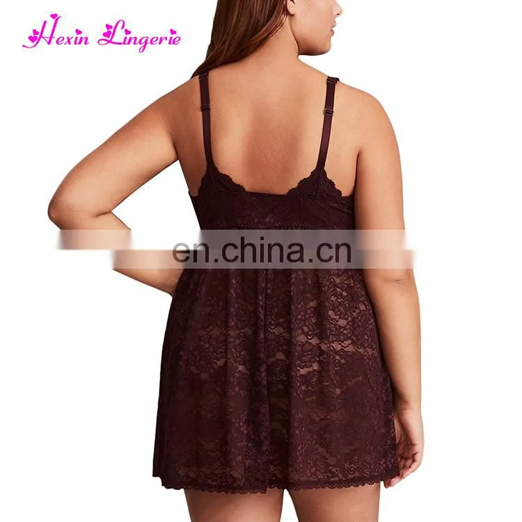 Wholesale V Neck Irresistible Ladies Sleepwear Sexy Lingerie Babydoll