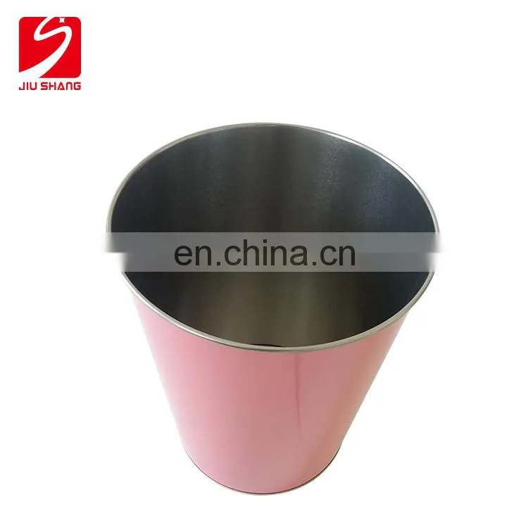 Galvanized Metal and Tinplate Ice Bucket with round and square shape