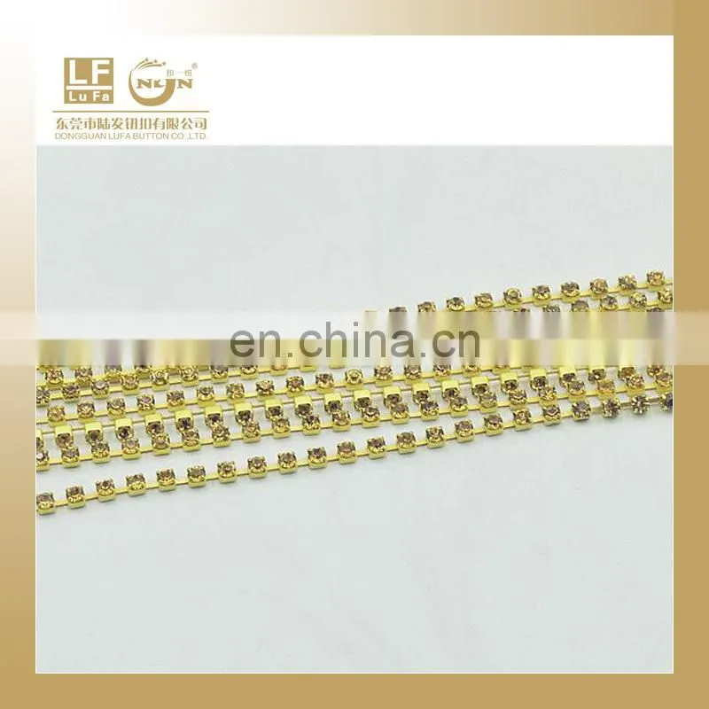 6mm roll rhinestone cup chain