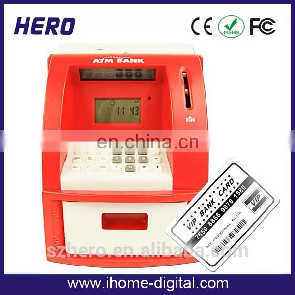 Digital transparent money saving jar custom coin bank for kids made in China
