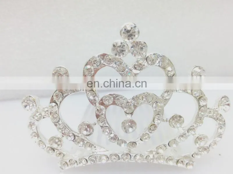 Korean style trendy bridal colorful petal rhinestone alloy hair combs