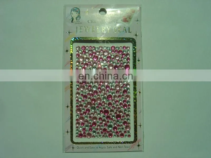 Custom flower shape Mobile sticker type acrylic stickers