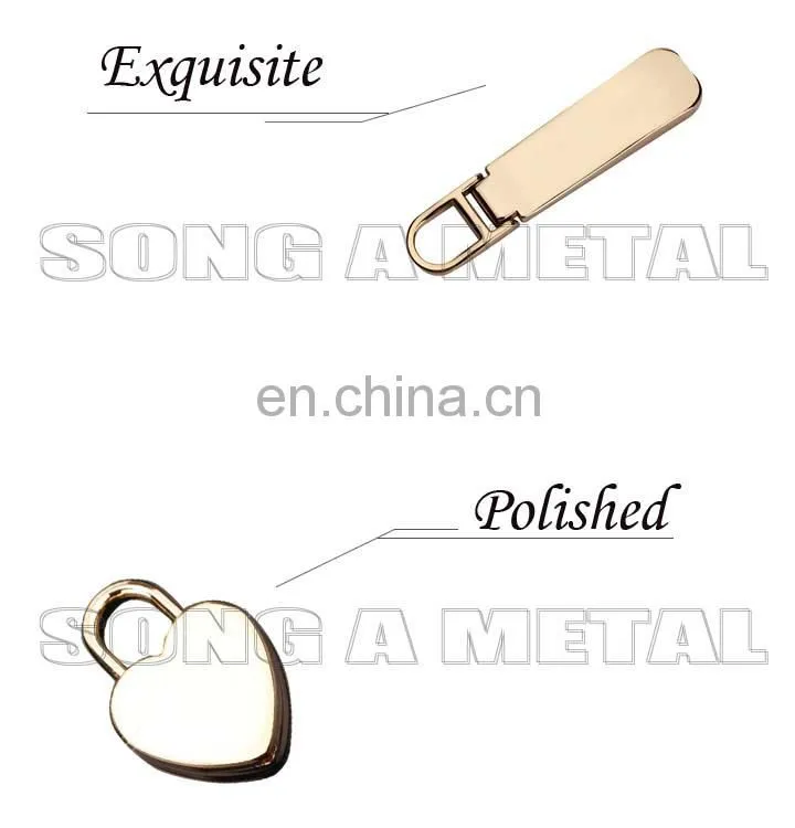Song A metal accessory handbag pullers, garment zipper pulls