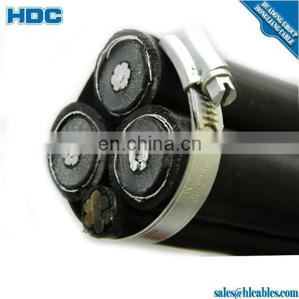 IEC 60502 Water-Resistance XLPE Insulated 11kv ABC cable Overhead AAC ACSR AAAC conductor ABC cable