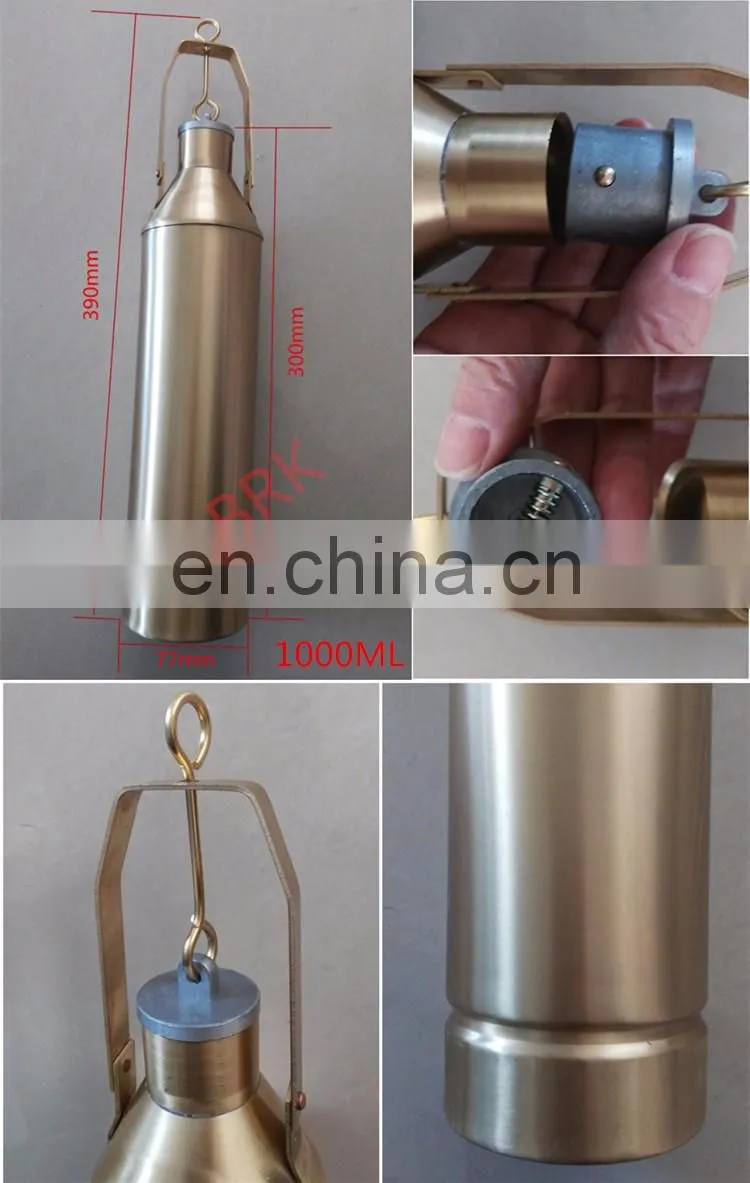 Brass Oil Sample Bottle,Fluid Petroleum Liquid Asphalt Sampler, Sampling Bucket