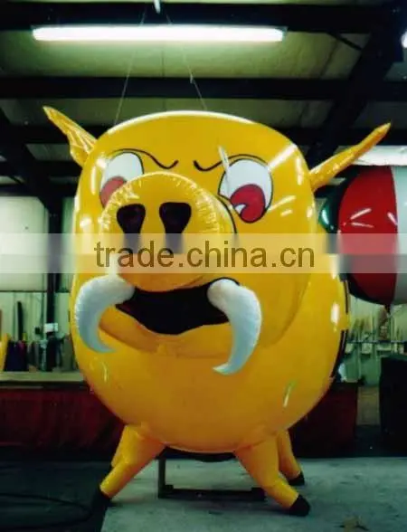 Hot sell inflatable pig cartoon balloon for decoration