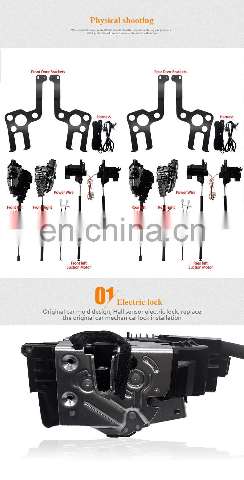 Hot sell plug and play automatic car door lock electric suction door car for Mercedes benz C Class Series