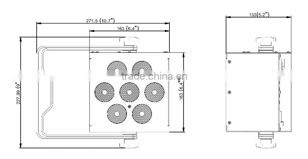 15w four in one led par light, GuangZhou dmx par light with pure color, 7pcs four in osram led