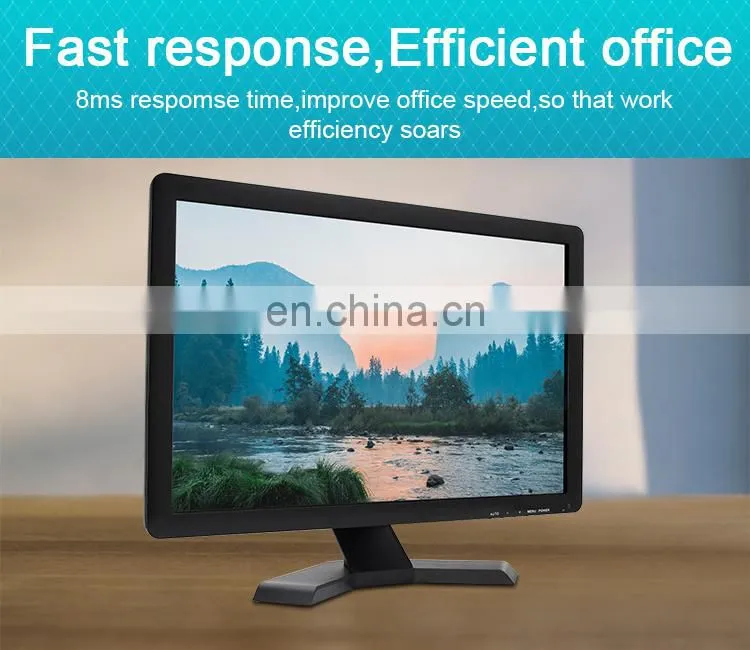 dust proof wide screen computer display capacitive 19 inch lcd touch screen monitor