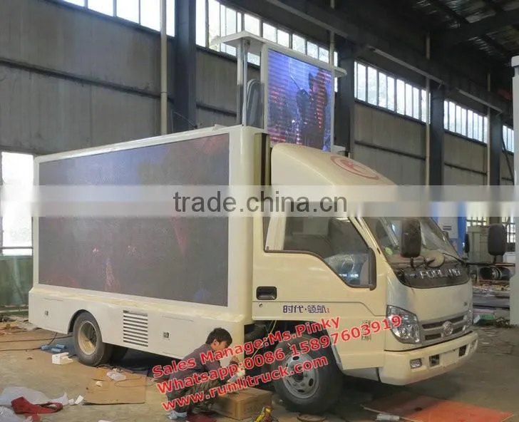 P10 Outdoor full Color LED Display on led mobile advertising trucks for Outdoor Advertising, Media, Shows, Activities RGB Displa