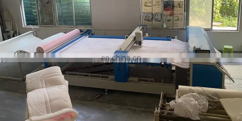 2022 factory supply Long arm ultrasonic mattress quilting embroidery machine for mattress fabric sewing quilt machine