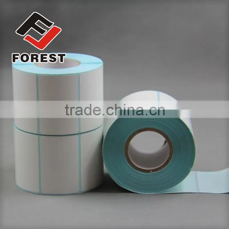 Blank direct thermal adhesive label, thermal adhesive paper label