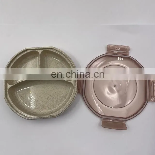 American Style 3 Compartment Lunch Box with Seal Ring