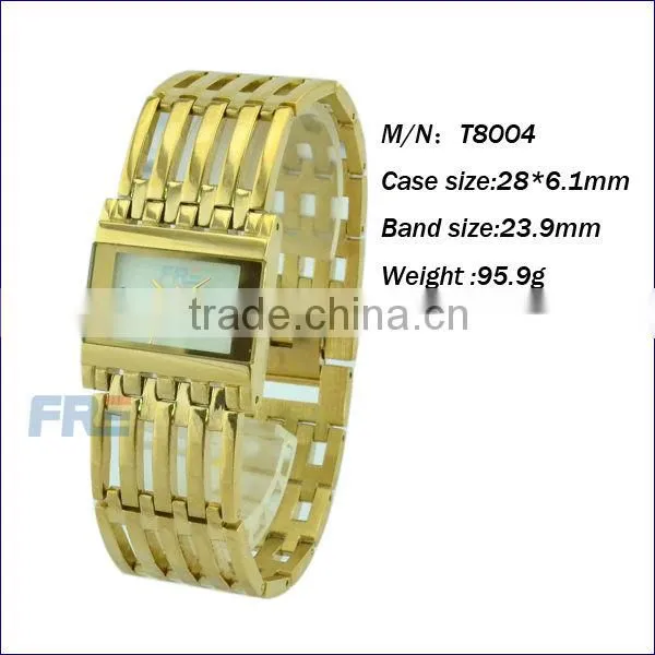 T8004 #hollow design fashion copper band watch
