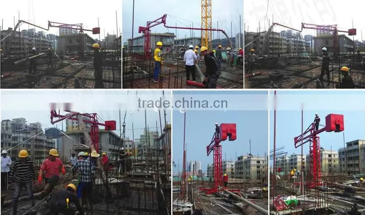 18m HGY18 Mobile concrete boom placer with competitive price