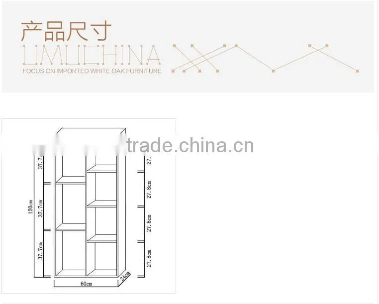 Customize 100% Solid wood luggage carrier/pine wood display book shelf